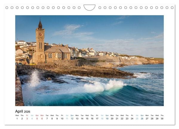 Produktbild: Cornwall - Between Land and Sea (Wall Calendar 2026 DIN A4 landscape), CALVENDO 12 Month Wall Calendar