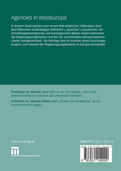 Produktbild: Agencies in Westeuropa