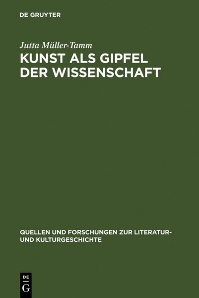 Produktbild: Kunst als Gipfel der Wissenschaft