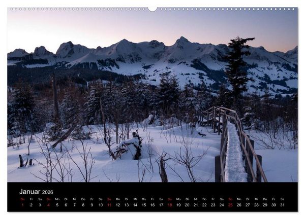 Produktbild: Lichtstimmungen Schweiz 2026 (Wandkalender 2026 DIN A2 quer), CALVENDO Monatskalender