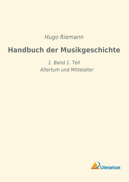 Produktbild: Handbuch der Musikgeschichte
