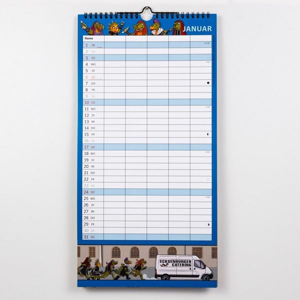 Produktbild: HeavySaurus Familienkalender 2027