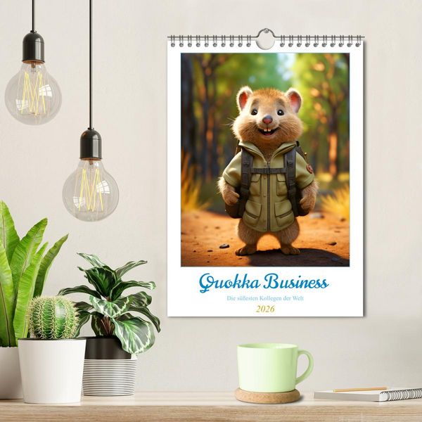 Produktbild: Quokka Business - Die s&uuml;&szlig;esten Kollegen der Welt (Wandkalender 2026 DIN A4 hoch), CALVENDO Monatskalender