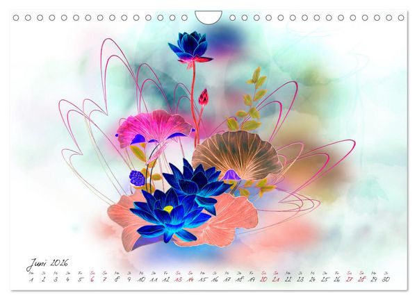 Produktbild: Zauberhaftes Ikebana (Wandkalender 2026 DIN A4 quer), CALVENDO Monatskalender
