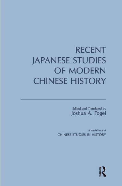Produktbild: Recent Japanese Studies of Modern Chinese History: v. 1