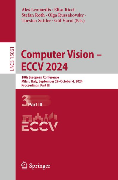 Produktbild: Computer Vision &ndash; ECCV 2024