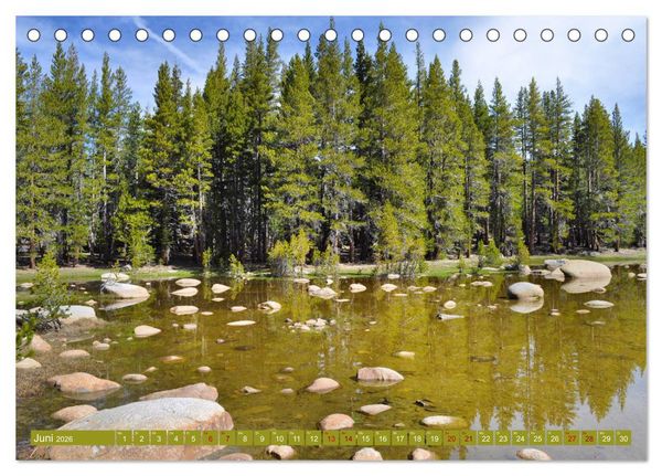 Produktbild: Erlebe mit mir die Landschaft des Yosemite Nationalpark (Tischkalender 2026 DIN A5 quer), CALVENDO Monatskalender