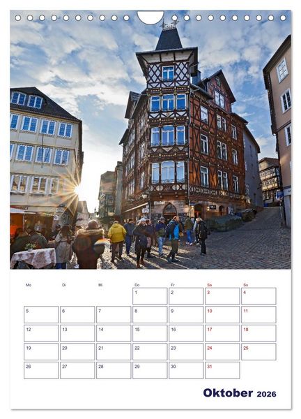 Produktbild: Marburg - Universit&auml;tsstadt mit Flair (Wandkalender 2026 DIN A4 hoch), CALVENDO Monatskalender