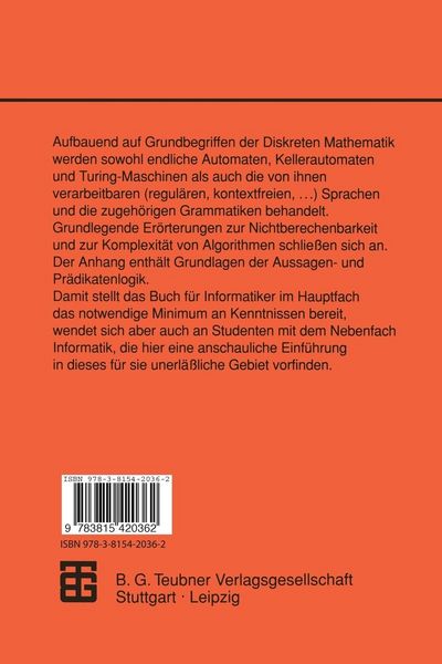 Produktbild: Grundkurs Theoretische Informatik
