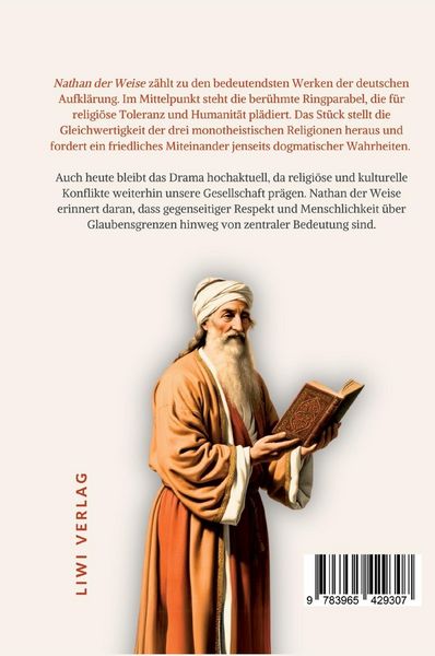 Produktbild: Gotthold Ephraim Lessing: Nathan der Weise. Vollst&auml;ndige Neuausgabe