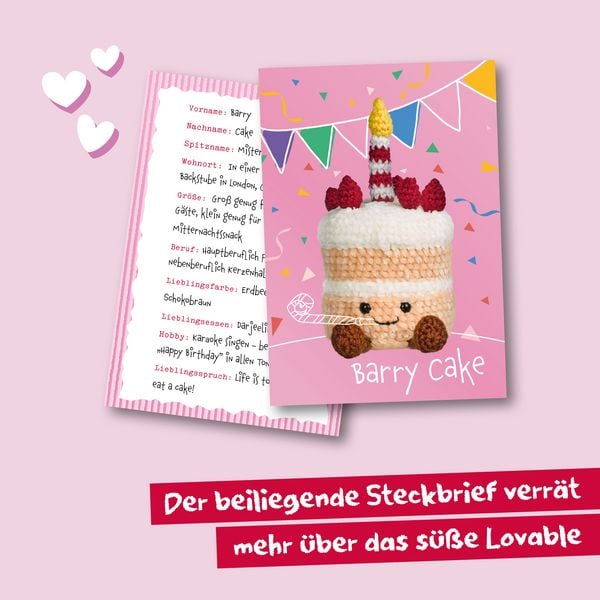 Produktbild: Amusing Lovables H&auml;kelset Barry Cake