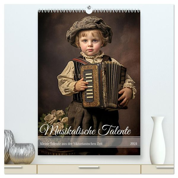 Musikalische Talente (hochwertiger Premium Wandkalender 2024 DIN A2 hoch), Kunstdruck in Hochglanz