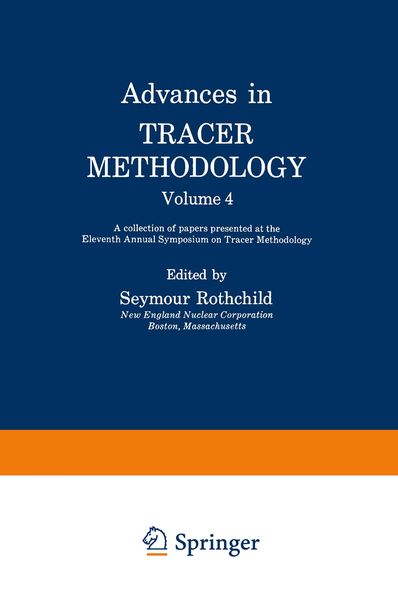 Produktbild: Advances in Tracer Methodology