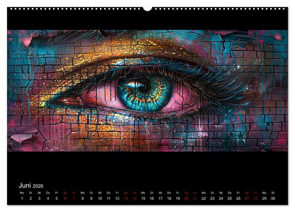 Produktbild: Abstrakte Augenblicke (hochwertiger Premium Wandkalender 2026 DIN A2 quer), Kunstdruck in Hochglanz