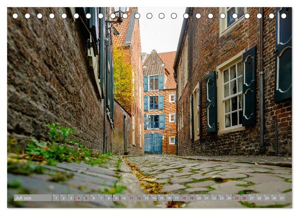 Produktbild: Ein Blick auf Leer (Ostfriesland) (Tischkalender 2026 DIN A5 quer), CALVENDO Monatskalender