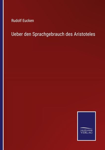 Produktbild: Ueber den Sprachgebrauch des Aristoteles