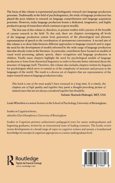 Produktbild: Aspects of Language Production