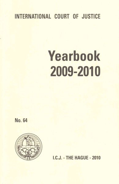 Produktbild: Yearbook of the International Court of Justice