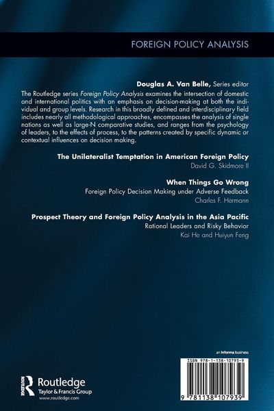 Produktbild: Prospect Theory and Foreign Policy Analysis in the Asia Pacific