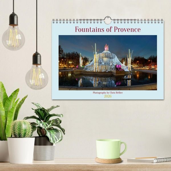 Produktbild: Fountains of Provence (Wall Calendar 2026 DIN A4 landscape), CALVENDO 12 Month Wall Calendar