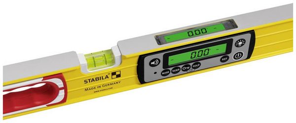 Produktbild: Stabila TECH 196 DL 19828 Digitale Wasserwaage mit Rutschstopper, inkl. Tasche 81cm 0.5 mm/m
