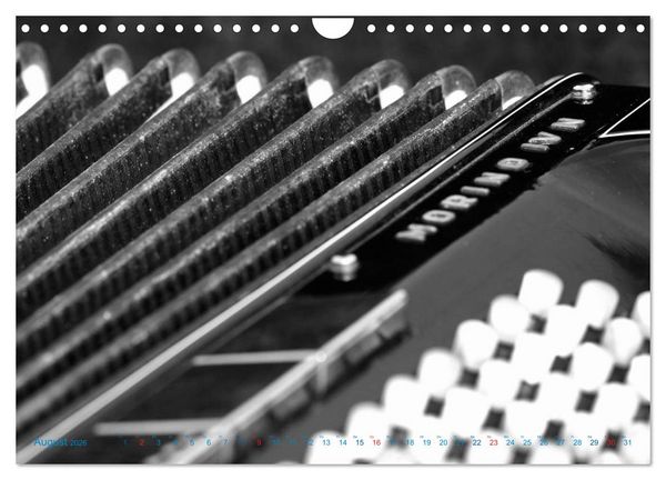Produktbild: Akkordeon - close up (Wandkalender 2026 DIN A4 quer), CALVENDO Monatskalender