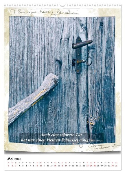 Produktbild: Alte S&uuml;dtiroler T&uuml;ren (hochwertiger Premium Wandkalender 2026 DIN A2 hoch), Kunstdruck in Hochglanz