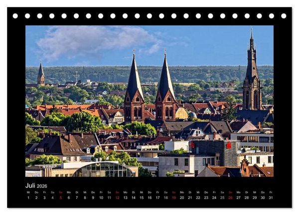 Produktbild: Heidelberg Views - Heidelberger Ansichten (Tischkalender 2026 DIN A5 quer), CALVENDO Monatskalender