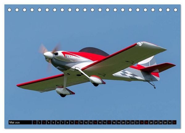 Produktbild: Modellflugkalender 2026 (Tischkalender 2026 DIN A5 quer), CALVENDO Monatskalender