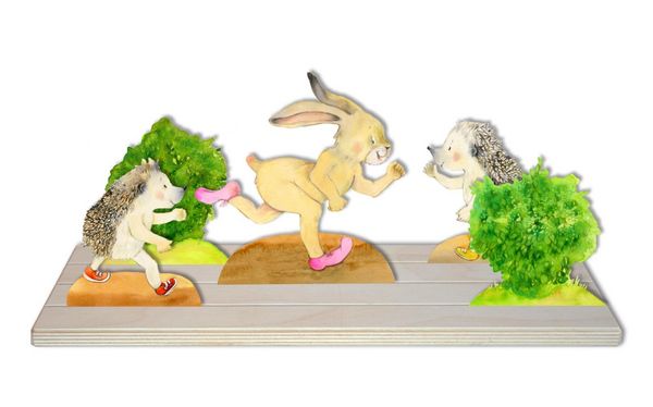 Produktbild: Hase und Igel. Erz&auml;hlschienen-Figurenset