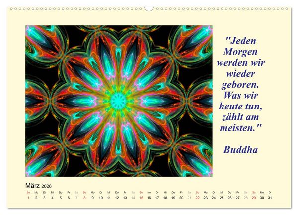 Produktbild: Meditation - Asiatische Weisheiten (hochwertiger Premium Wandkalender 2026 DIN A2 quer), Kunstdruck in Hochglanz