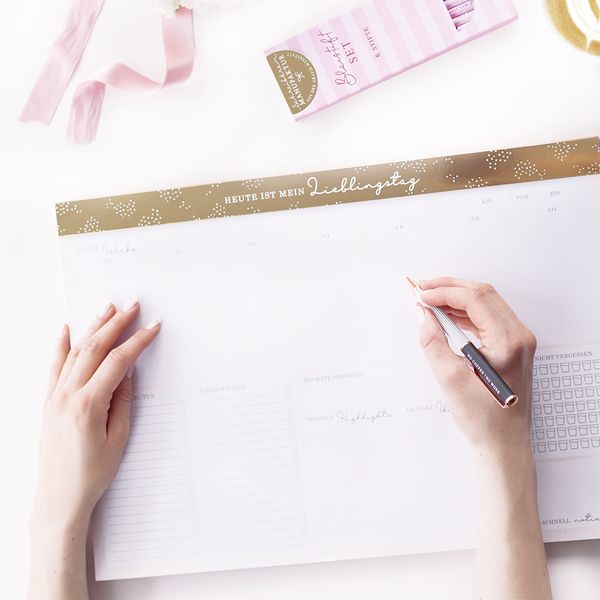 Produktbild: To-Do-Wochenplaner A3 Schreibkram Manufaktur Heute ist mein Lieblingstag