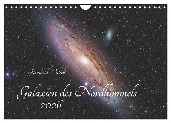Galaxien des Nordhimmels (Wandkalender 2026 DIN A4 quer), CALVENDO Monatskalender
