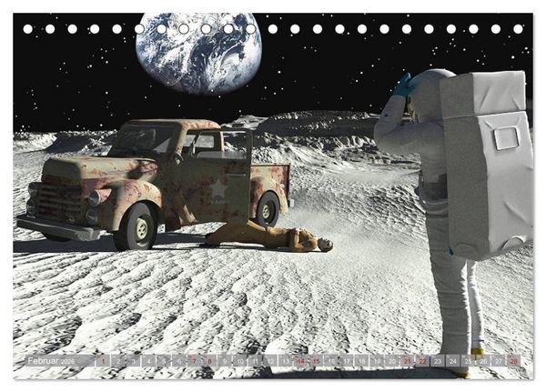 Produktbild: Science Fiction Visionen (Tischkalender 2026 DIN A5 quer), CALVENDO Monatskalender