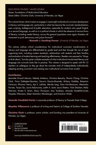 Produktbild: Multicultural Curriculum Transformation in Literacy and Language Arts