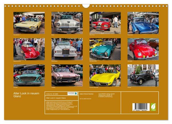 Produktbild: Alter Look in neuem Glanz (Wandkalender 2026 DIN A3 quer), CALVENDO Monatskalender