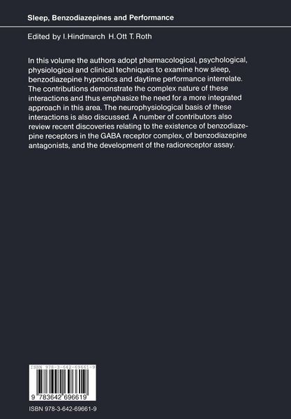 Produktbild: Sleep, Benzodiazepines and Performance