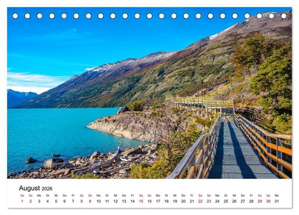 Produktbild: Patagonien, Los Glaciares Nationalpark: Perito Moreno Gletscher (Tischkalender 2026 DIN A5 quer), CALVENDO Monatskalender