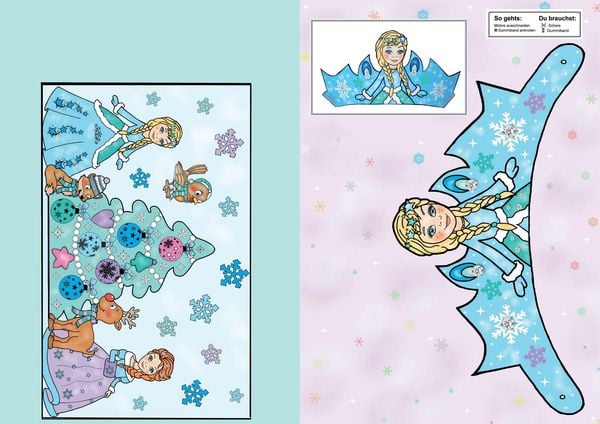 Produktbild: Das Ausschneide-Bastelbuch &ndash; Funkelnder Winterzauber