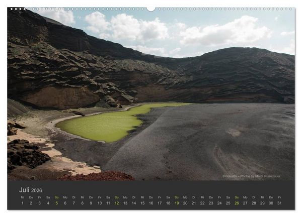 Produktbild: Vulkaninsel &ndash; Lanzarote (hochwertiger Premium Wandkalender 2026 DIN A2 quer), Kunstdruck in Hochglanz