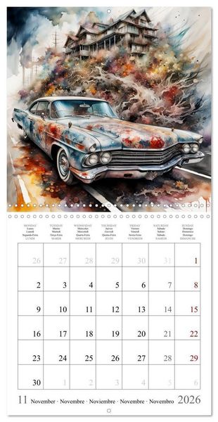 Produktbild: Beauty on wheels (Wall Calendar 2026 12 &times; 12 Inch) CALVENDO 12 Month Wall Calendar