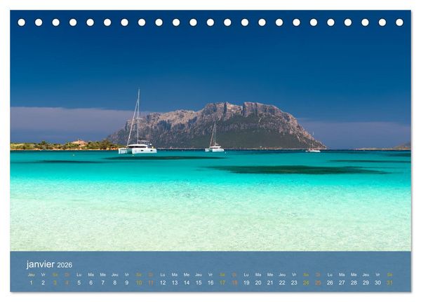 Produktbild: Sardaigne - L'&acirc;me sauvage de la M&eacute;diterran&eacute;e (Calendrier de bureau 2026 DIN A5 vertical), CALVENDO calendrier mensuel