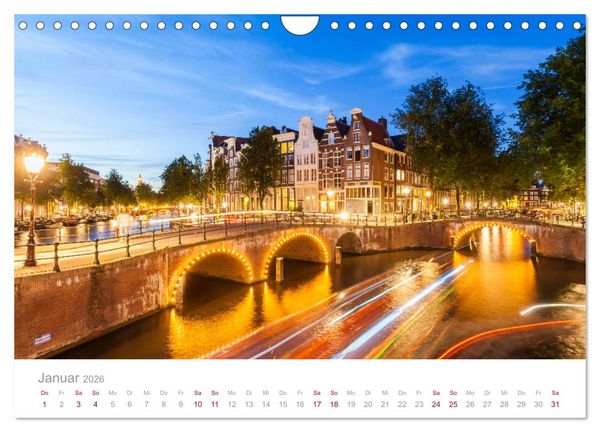 Produktbild: AMSTERDAM Impressionen (Wandkalender 2026 DIN A4 quer), CALVENDO Monatskalender