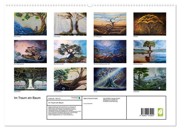 Produktbild: Im Traum ein Baum (hochwertiger Premium Wandkalender 2026 DIN A2 quer), Kunstdruck in Hochglanz
