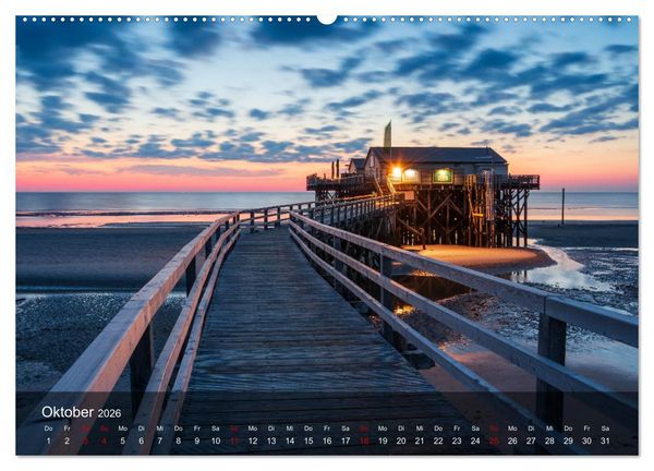 Produktbild: 2026 - wundervolle Lichtstimmungen an Nord- und Ostsee (Wandkalender 2026 DIN A2 quer), CALVENDO Monatskalender