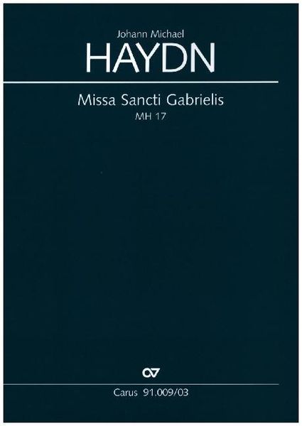 Produktbild: Missa Sancti Gabrielis, Klavierauszug