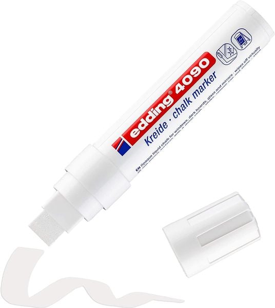 Produktbild: edding 4090 Kreidemarker WindowMarker 4-15mm wei&szlig;