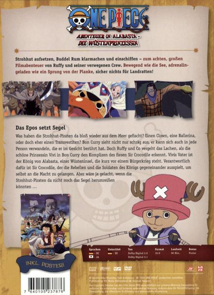 Produktbild: One Piece - 8. Film: Abenteuer in Alabasta - Die W&uuml;stenprinzessin [LE]