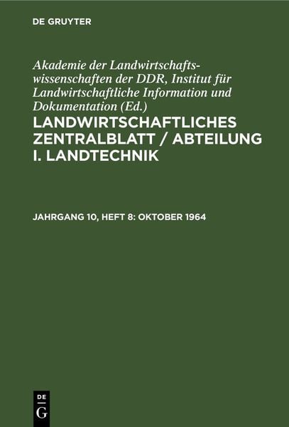 Produktbild: Oktober 1964