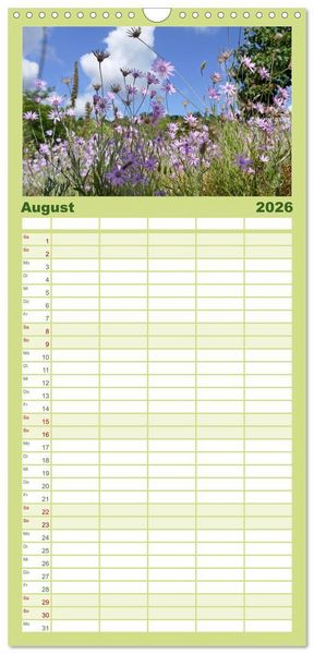 Produktbild: Familienplaner 2026 - Garten von unten. Ein Perspektivwechsel mit 5 Spalten (Wandkalender, 21 x 45 cm) CALVENDO